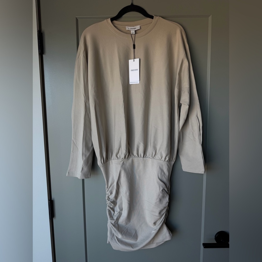 Reiss Beige Long Sleeve Top